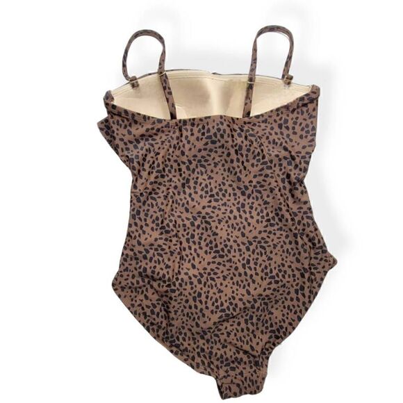 Kona Sol One piece Animal Print High Coverage Swimsuit Small 4-6 - Picture 3 of 4